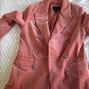Banana Republic Coral Corduroy Blazer